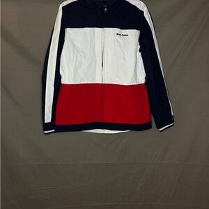 Tommy Hilfiger Men's Colorblock Jacket - Navy, White, and Red